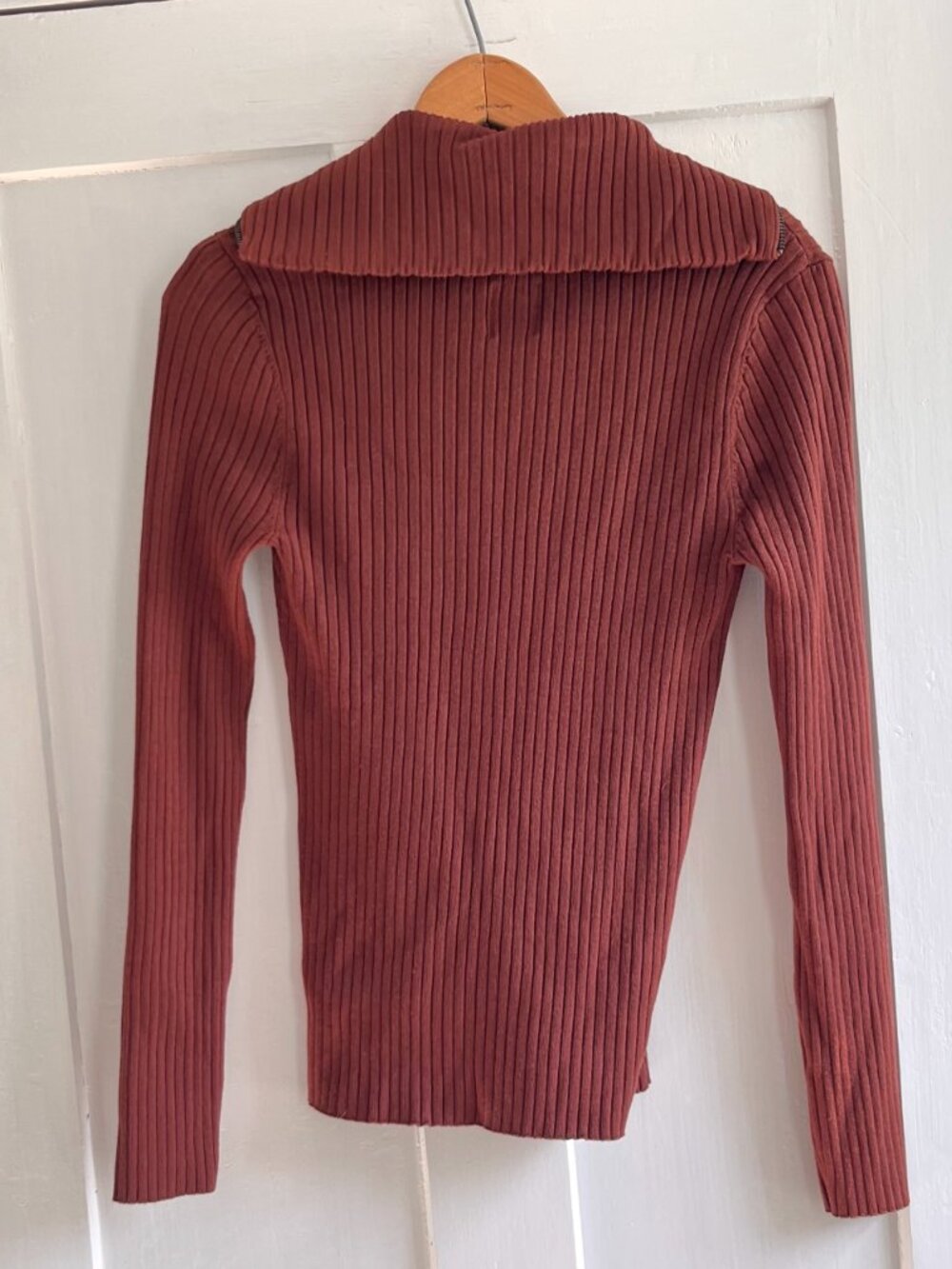 Anthropologie Ribbed Quarter Zip - Picture 7 of 10